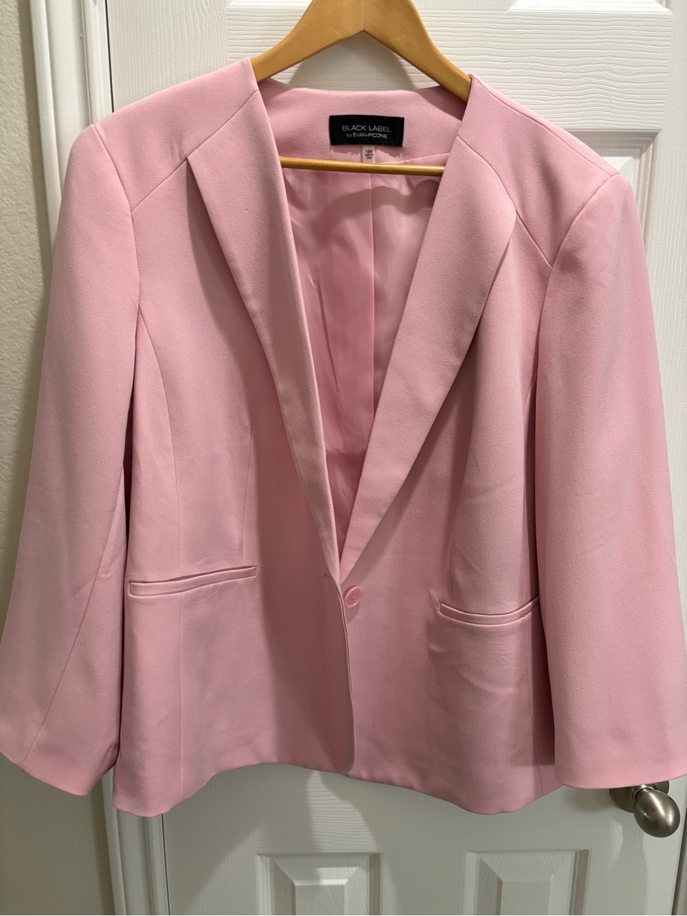 Evan Picone Pastel Pink Tailored Blazer